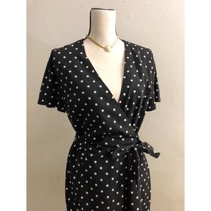 Banana Republic Black and White Polka Dot Dress